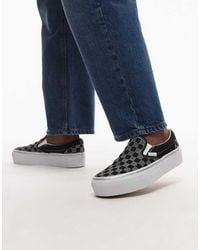Vans - Classic Platform Slip On Trainers - Lyst
