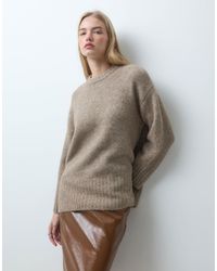 Pieces - Pull en maille oversize en mélange - Lyst