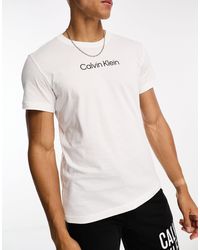 Calvin Klein - Core Lifestyle - Strand T-shirt Met Ronde Hals En Logo - Lyst