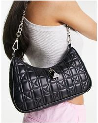 Steve Madden Condo Quilted Large Tote With Quilted Tote in Black