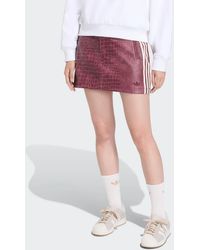 adidas Originals - Pleather Mini Skirt - Lyst
