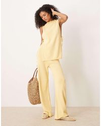 ASOS - Co-ord Clean Wide Leg Trousers - Lyst