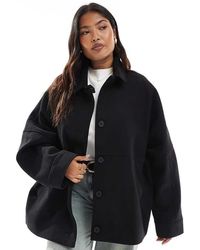 ASOS - Asos Design Curve Slouchy Formal Harrington Jacket - Lyst