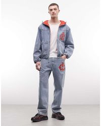 ICECREAM - Western Denim Straight Leg Jeans - Lyst
