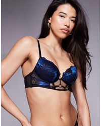 Ann Summers - Untamed Seduction Longline Padded Plunge Bra - Lyst