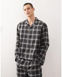 Weekday - – kariertes oversize-hemd aus flanell - Lyst