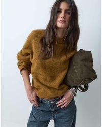 ASOS - Relaxed Fluffy Jumper With Wool - Lyst