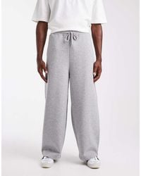 ASOS - Joggers Gris Jaspeado Básicos De Corte Suelto Essentials De - Lyst