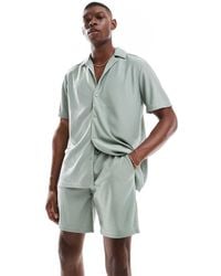 Only & Sons - Plisse Shorts Co-ord - Lyst