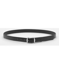 Pull&Bear - Thin Belt With Square Buckle - Lyst