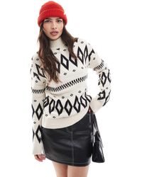 Threadbare - Gebreide Trui Met Print - Lyst
