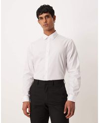 ASOS - Formal Easy Iron Poplin Regular Shirt - Lyst