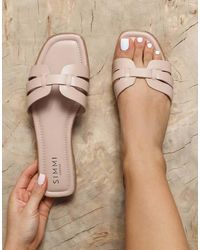 SIMMI - Jorja Slip On Flat Sandals - Lyst
