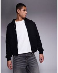 ASOS - Premium Heavyweight Boxy Oversized Zip Through Hoodie 400gsm - Lyst