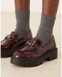 ASOS - Milan Chunky Chain Detail Loafers - Lyst