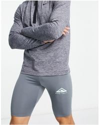 Nike - Nike – trail running dri-fit – halblange leggings-shorts - Lyst
