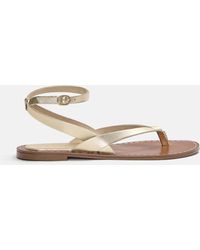 Pull&Bear - – flache ledersandalen - Lyst