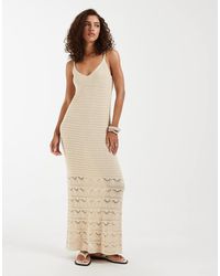 Vero Moda - Crochet Knitted Cami Maxi Dress - Lyst