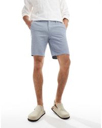 Only & Sons - Linen Mix Chino Short - Lyst