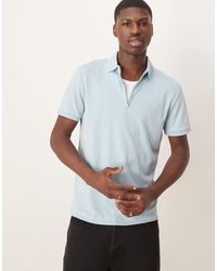 SELECTED - Polo zippé - clair - Lyst