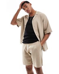 ADPT - Co-ord Oversized Knitted Shirt - Lyst