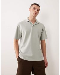 ASOS - Heavyweight Relaxed Polo With Chest Embroidery - Lyst