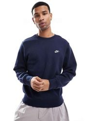 Nike - Club Crew Neck Sweatshirt - Lyst