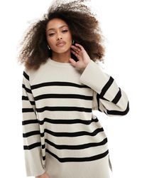 Object - Knitted Round Neck Jumper - Lyst