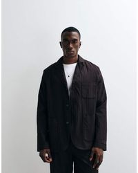 Lacoste - Plisse Blazer Jacket - Lyst
