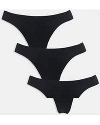 ONLY - 3 Pack Brazilian Brief With Lace Detail - Lyst