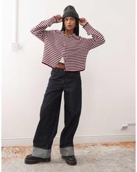 Collusion - Gebreid Gestreept Vest Met Raglanmouwen - Lyst