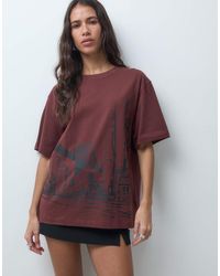 ASOS - Oversized T-shirt With New York Skyline Embroidery - Lyst