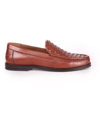 OFF THE HOOK - Orson Leather Woven Loafers - Lyst