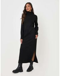 Threadbare - Turtle Neck Maxi Jumper Dress - Lyst