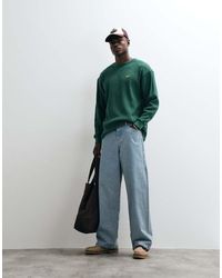 BLKVIS - T-Shirt Van Wafelstof Met Lange Mouwen En Geschreven Logo - Lyst