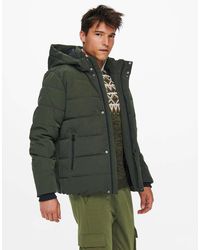 Only & Sons - Waterproof Puffer Jacket With Hood - Lyst