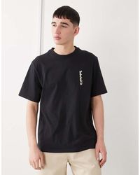 Timberland - T-Shirt Met Korte Mouwen En 'Ovaal Logo'-Print - Lyst