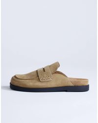 TOPSHOP - – addie – mules im loafer-design aus echtem wildleder - Lyst