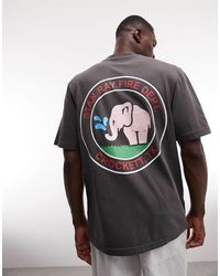 Stan Ray - Elephant Graphic Back Print Short Sleeve T-shirt - Lyst
