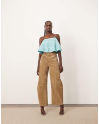 ARRANGE - – sydney – barrel-hose aus wildleder - Lyst
