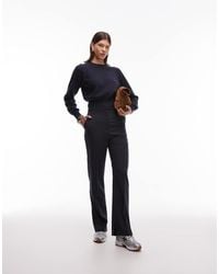 ASOS - Tailored Slim Straight Trousers With Split - Lyst