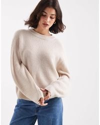 ONLY - Round Neck Rib Knitted Jumper - Lyst