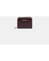 Stradivarius - Borsetta Con Perline E Zip Bordeaux - Lyst