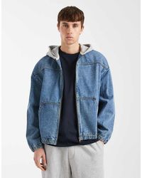 Redefined Rebel - John Oversized Denim Hooded Jacket - Lyst