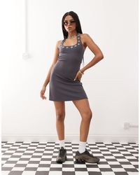 kimchi blue bettie button down mini dress Harbor Scallop Dress  Navy XS
