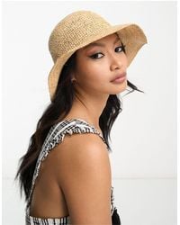 Whistles - Natural Straw Bucket Hat - Lyst