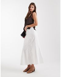 laagam - Lila Mid Rise Flare Midaxi Boho Skirt - Lyst