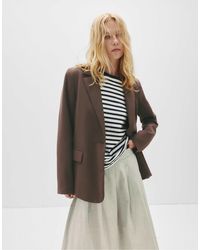 Pull&Bear - Blazer classique - marron - Lyst