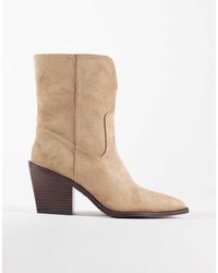 ASOS - Remone Heeled Western Boots - Lyst
