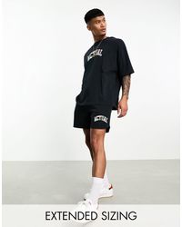 ASOS - Asos Actual Co-ord Relaxed Runner Short With Rainbow Logo - Lyst